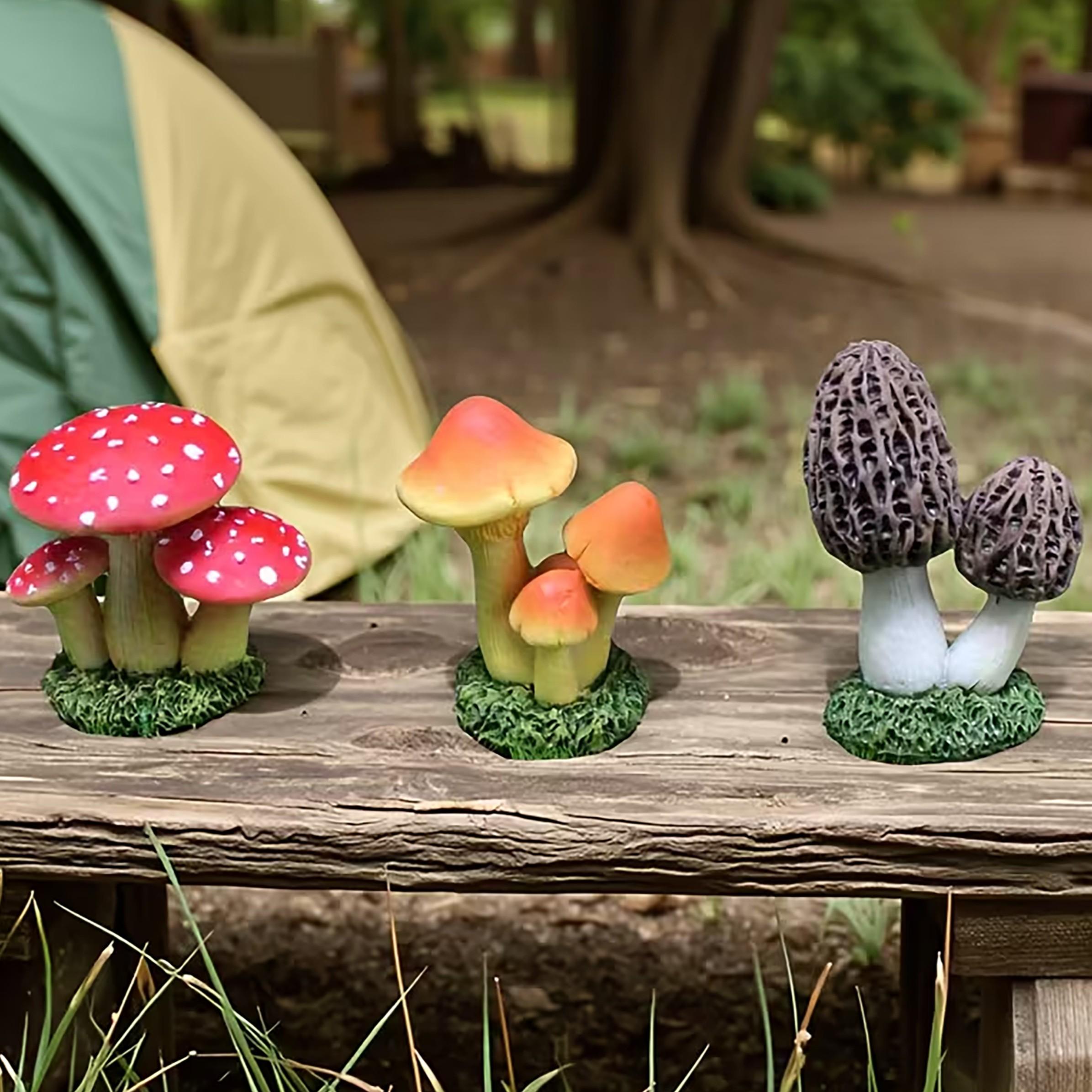 Succulent Set - 1セット3個入り人工キノコ飾りモスマイクロ風景多肉植物フラワーポットデコレーションDIYクロスボーダーガーデン