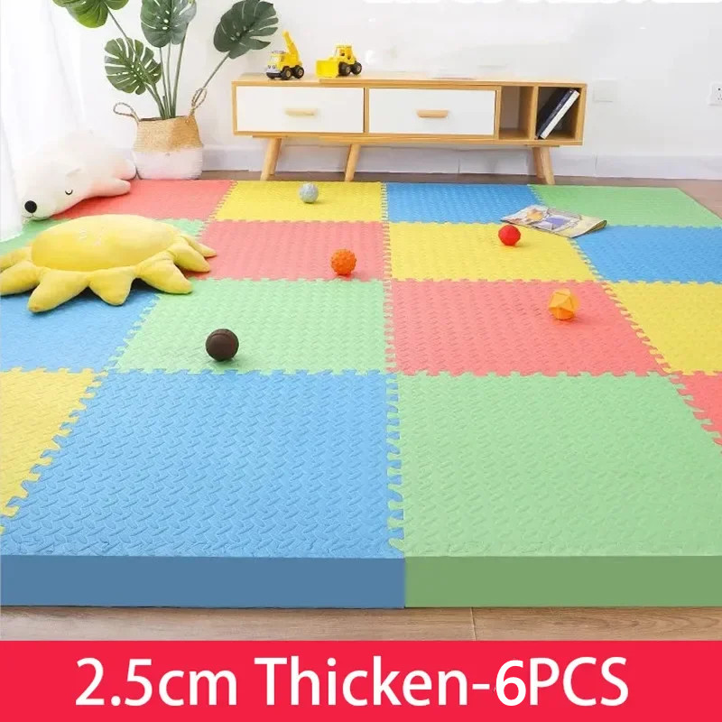 Repotting Mat - 赤ちゃん用プレイマット,アクティビティマット,プレイルーム,フロアノイズ,パズルマット,6個