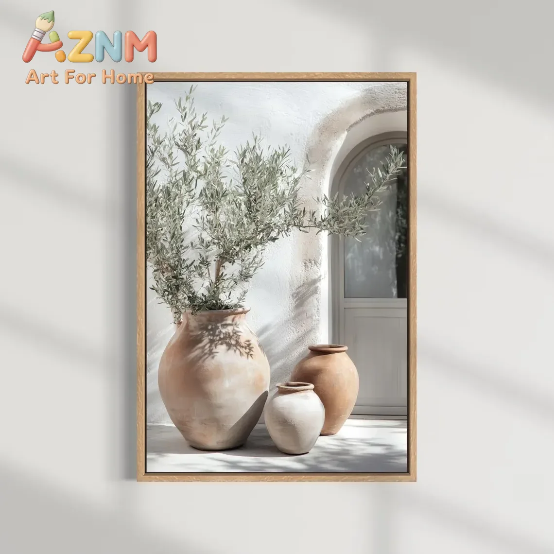 AZNM メディテラネアン風、ニュートラルカラーのキャンバス - Terracotta Pot のレビューと価格