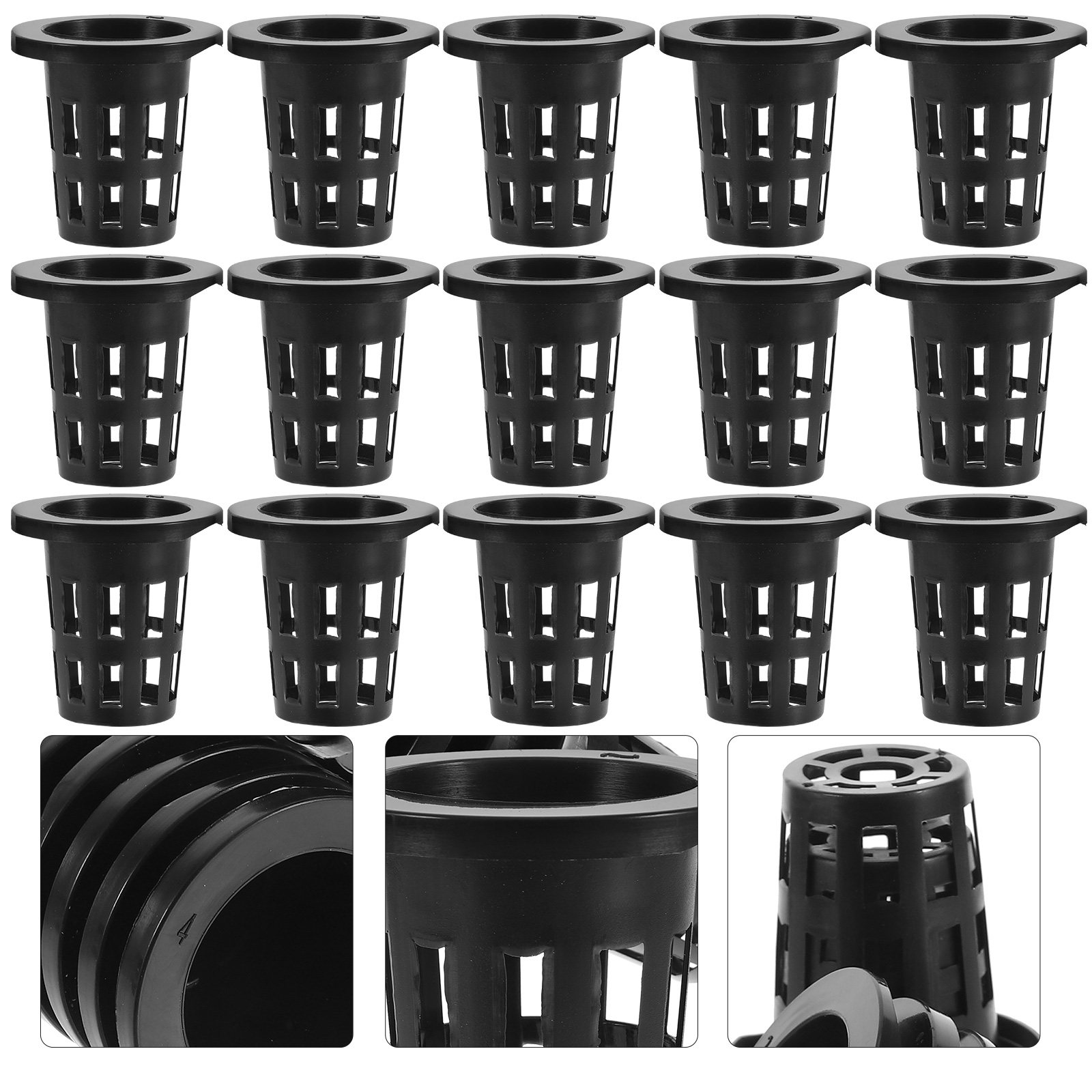 50個入り プラスチック製 植え込み用バスケット、水耕栽培用 - Plant Pot のレビューと価格