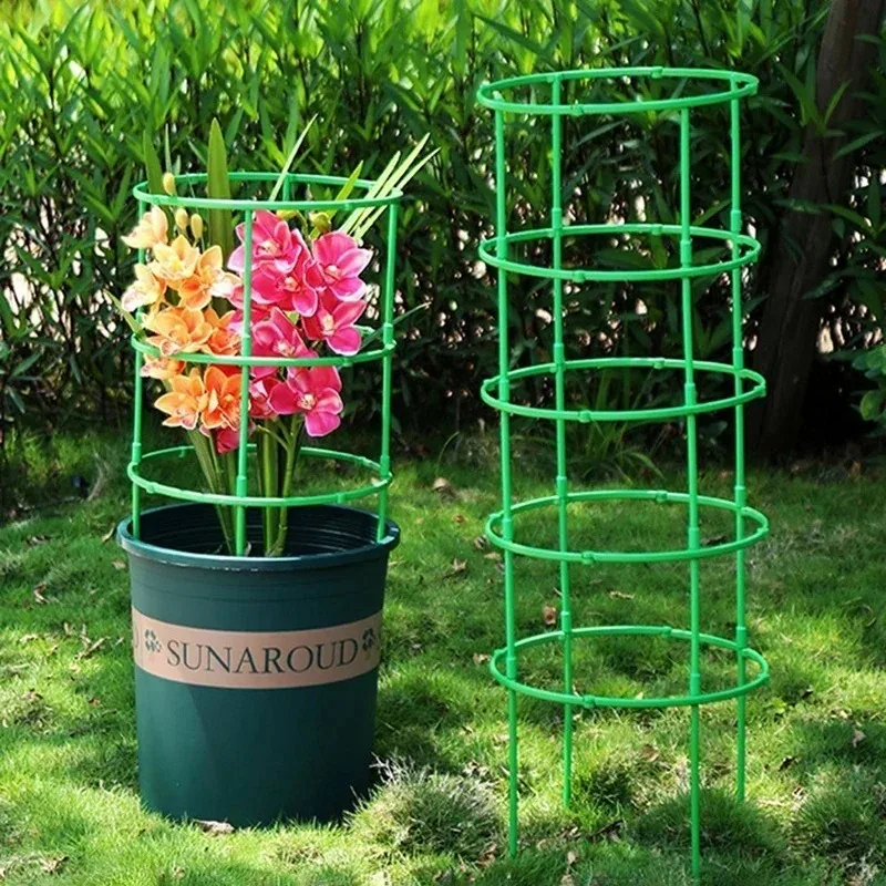 トマトケージトレリスプラスチック柱つる植物ブラケット鉢植え花 - Terracotta Pot のレビューと価格