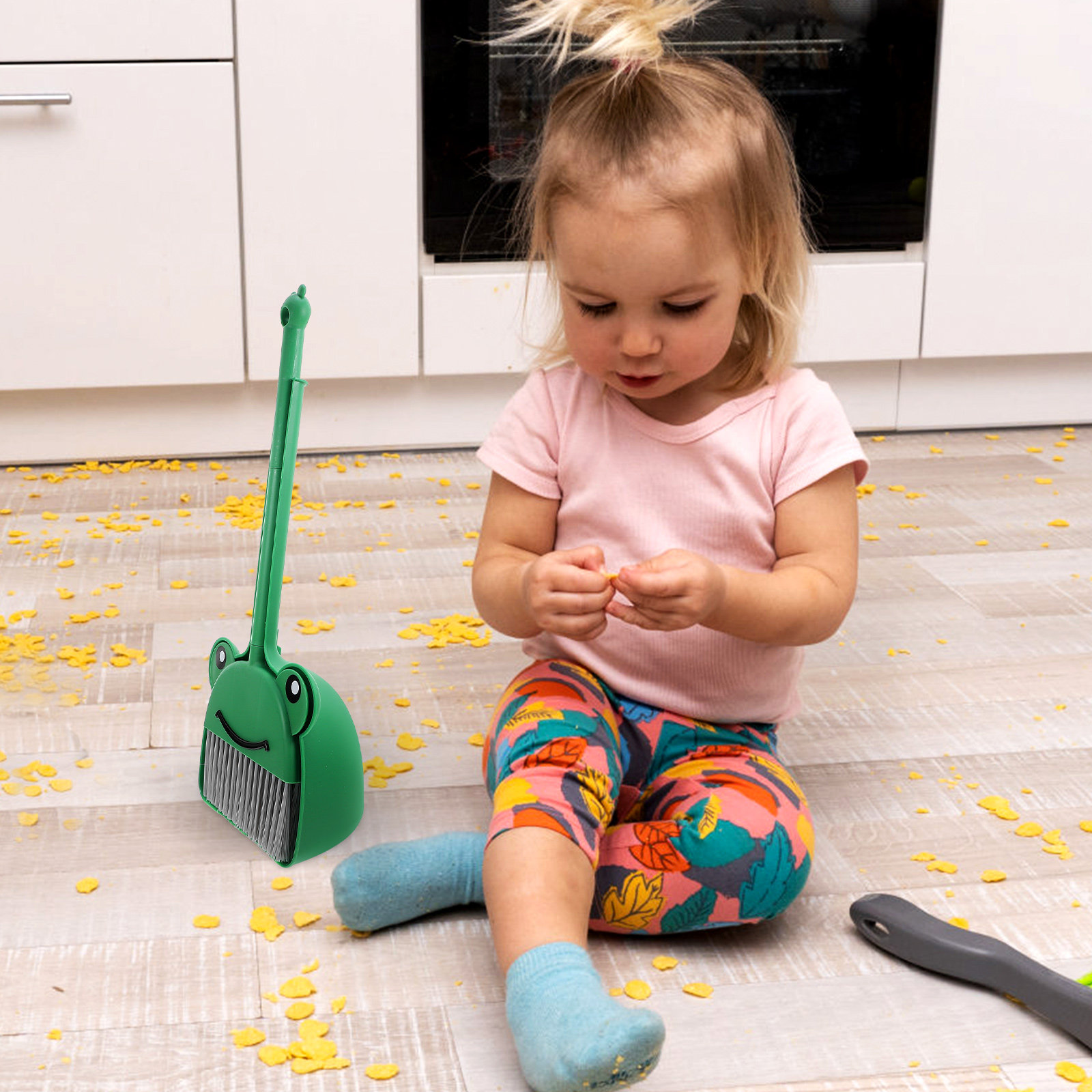 1セットの柔らかい毛のほうきとちりとり。安全で軽量な設計で、 - The Plant Parent のレビューと価格