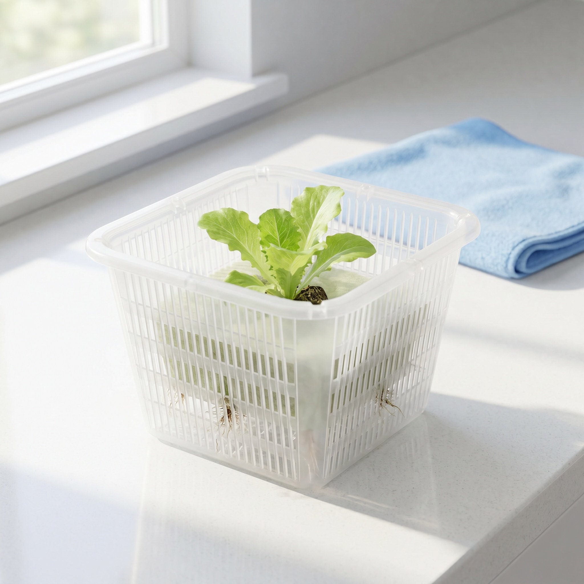 室内で育てる野菜の苗用の、穴あきプラスチック製のプランター（ - Indoor Plants のレビューと価格