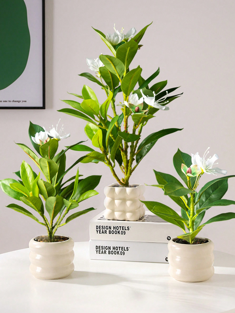 21-40 センチメートル人工ツツジ植物偽ゴムの木熱帯ヤシの - Snake Plant のレビューと価格