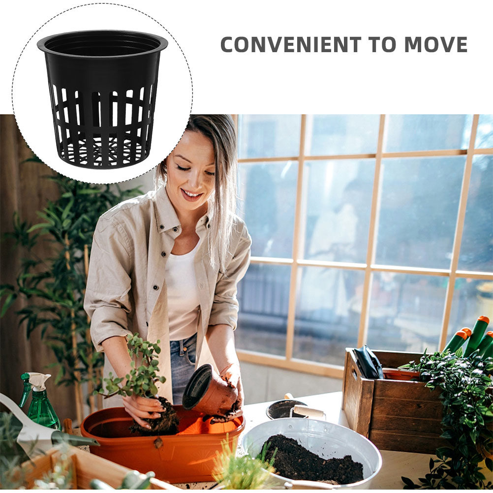 15個入り、4インチのプラスチック製ネットポット。屋内・屋外 - Indoor Plants のレビューと価格