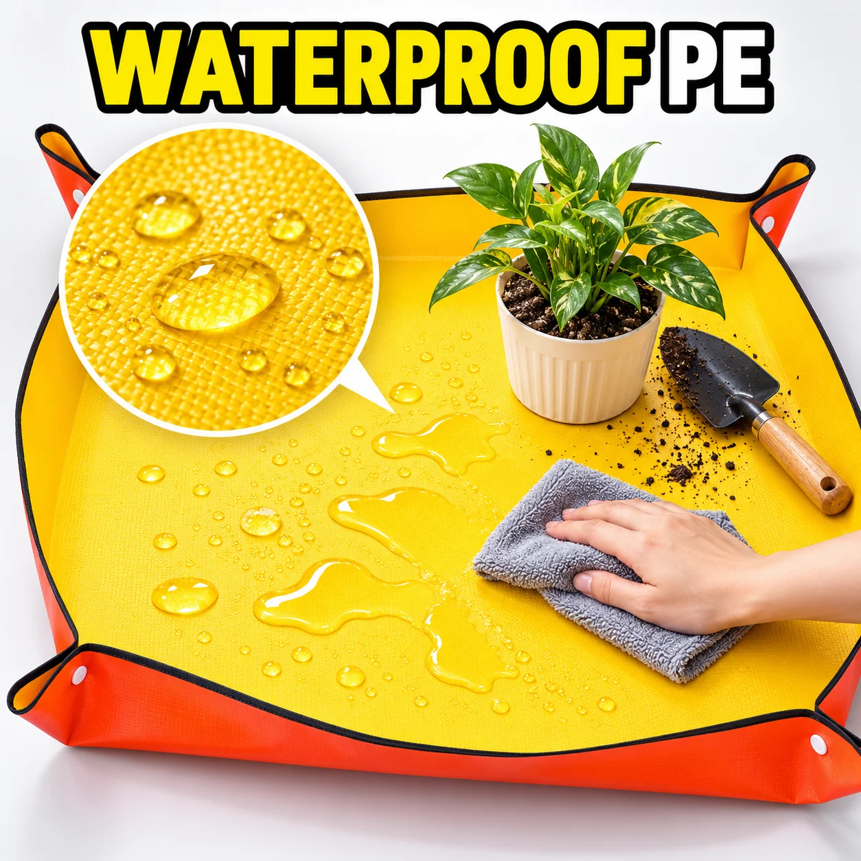 防水加工のガーデン用植え替えマット。PE素材の植物移植用パッ - Repotting Mat のレビューと価格