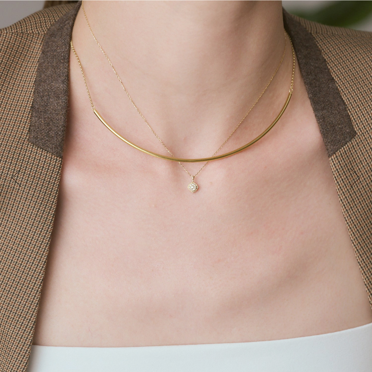 クリスマス限定版 新しい両面天然オパールネックレス 女性用  - Snake Plant のレビューと価格